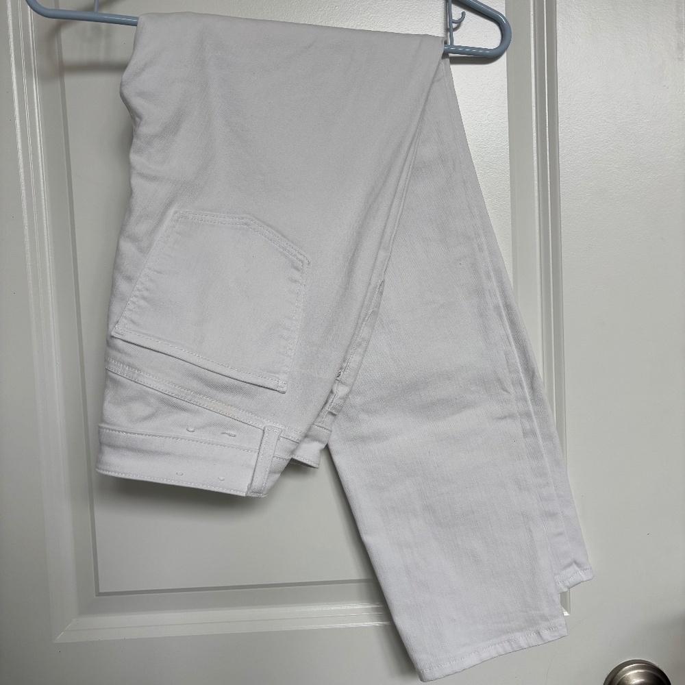 Talbots Slim Ankle Jean, White, Size 4